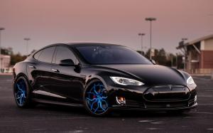 Tasla Model S by EVS Motors on Vossen Wheels (HC-3) '2018